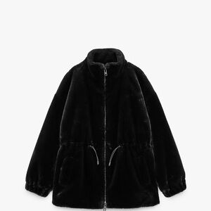 Zara Black Teddy Jacket